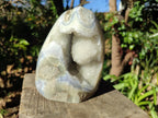 Polished Large Blue Lace Agate Standing Display Piece x 1 From Nsanje, Malawi - Toprock Gemstones and Minerals 