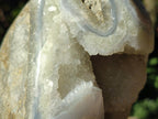 Polished Large Blue Lace Agate Standing Display Piece x 1 From Nsanje, Malawi - Toprock Gemstones and Minerals 