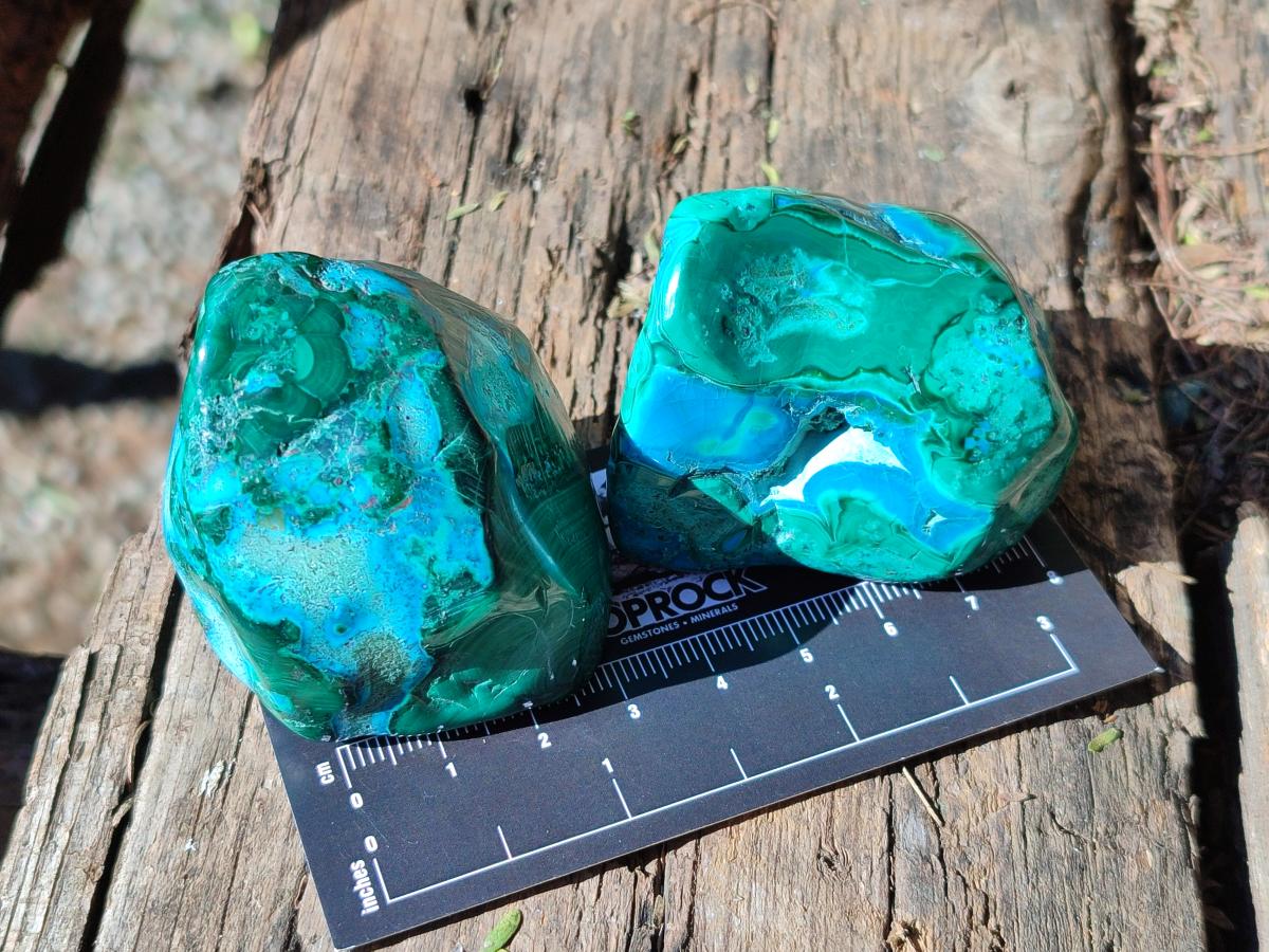Polished Malacolla Free Forms x 12 From Kulukuluku, Congo - Toprock Gemstones and Minerals 