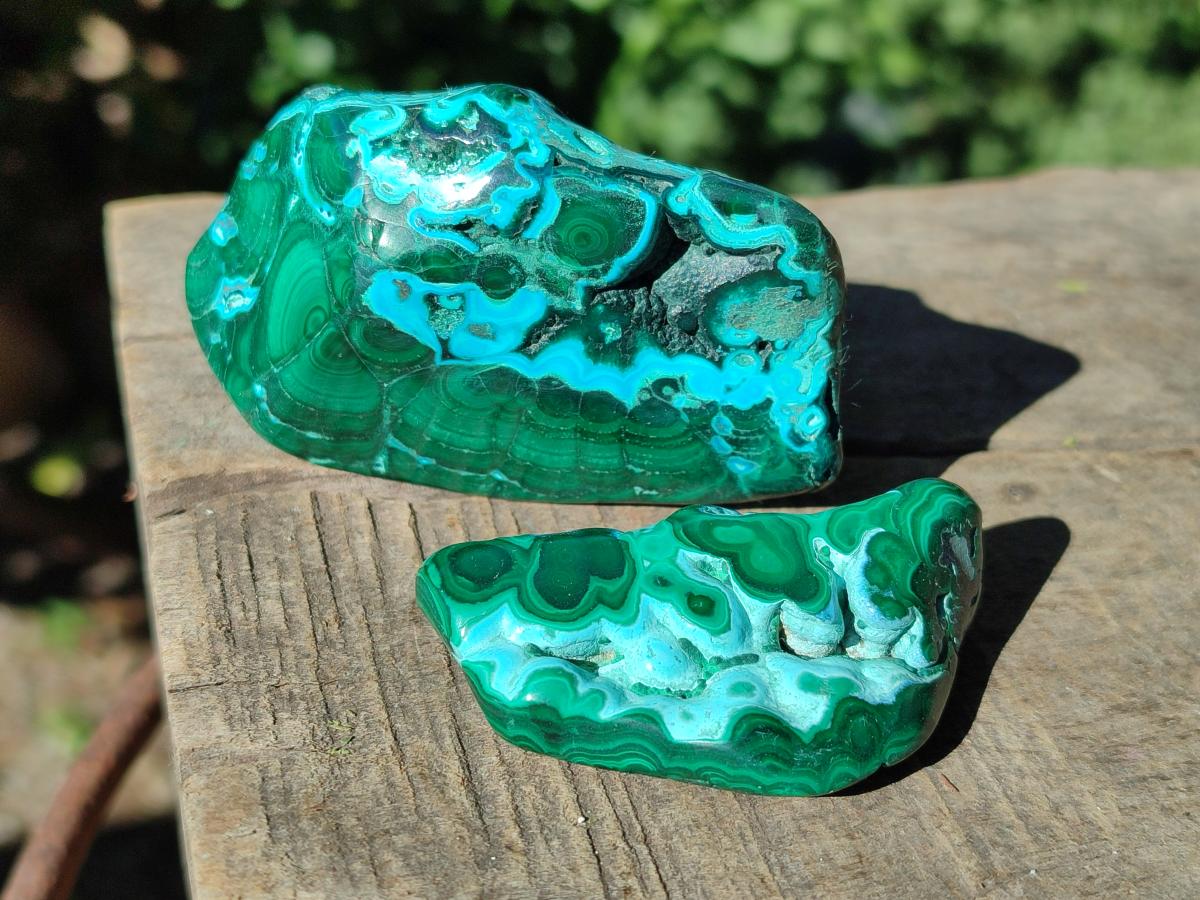 Polished Malacolla Free Forms x 12 From Kulukuluku, Congo - Toprock Gemstones and Minerals 