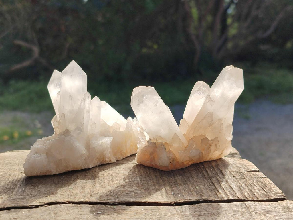 Natural Malagasy Quartz Clusters x 12 From Madagascar - Toprock Gemstones and Minerals 