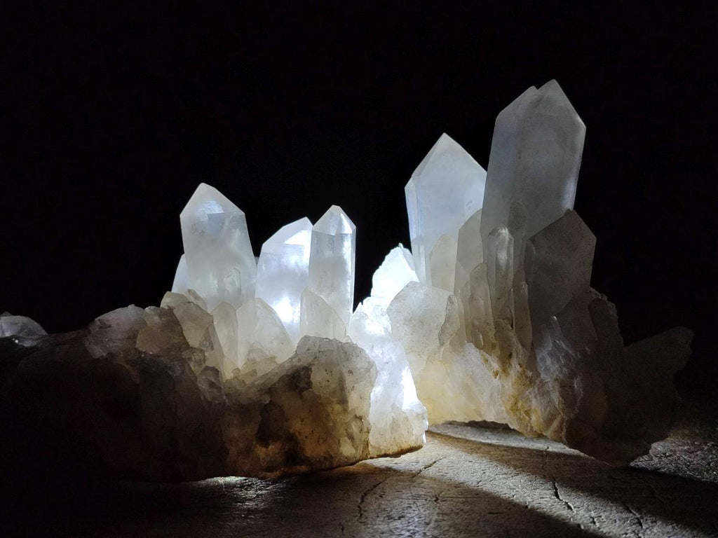Natural Malagasy Quartz Clusters x 12 From Madagascar - Toprock Gemstones and Minerals 