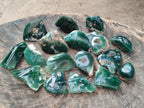 Polished On One Side Mtorolite Chrysoprase Plates x 35 From Mutorashanga, Zimbabwe - Toprock Gemstones and Minerals 