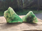 Polished On One Side Mtorolite Chrysoprase Plates x 35 From Mutorashanga, Zimbabwe - Toprock Gemstones and Minerals 