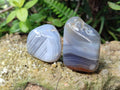 Polished Banded Agate Free Forms x 24 From Madagascar - Toprock Gemstones and Minerals 