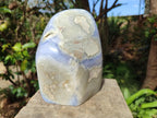 Polished Large Blue Lace Agate Standing Display Piece x 1 From Nsanje, Malawi - Toprock Gemstones and Minerals 