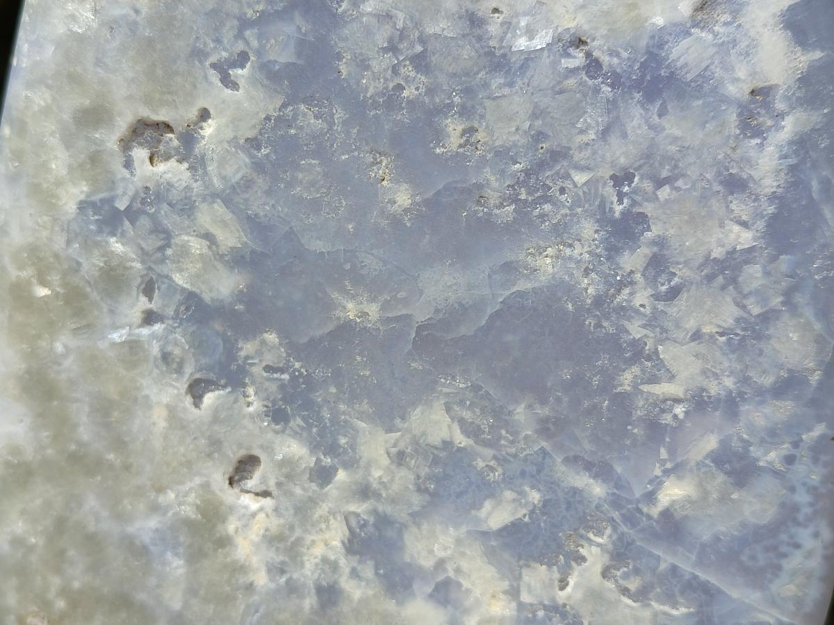 Polished Large Blue Lace Agate Standing Display Piece x 1 From Nsanje, Malawi - Toprock Gemstones and Minerals 