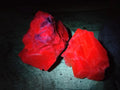 Natural Rhombohedral Sunset Orange Calcite Specimens x 6 From Spitzkop, Namibia - Toprock Gemstones and Minerals 