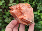 Natural Rhombohedral Sunset Orange Calcite Specimens x 6 From Spitzkop, Namibia - Toprock Gemstones and Minerals 
