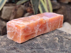 Natural Rhombohedral Sunset Orange Calcite Specimens x 6 From Spitzkop, Namibia - Toprock Gemstones and Minerals 