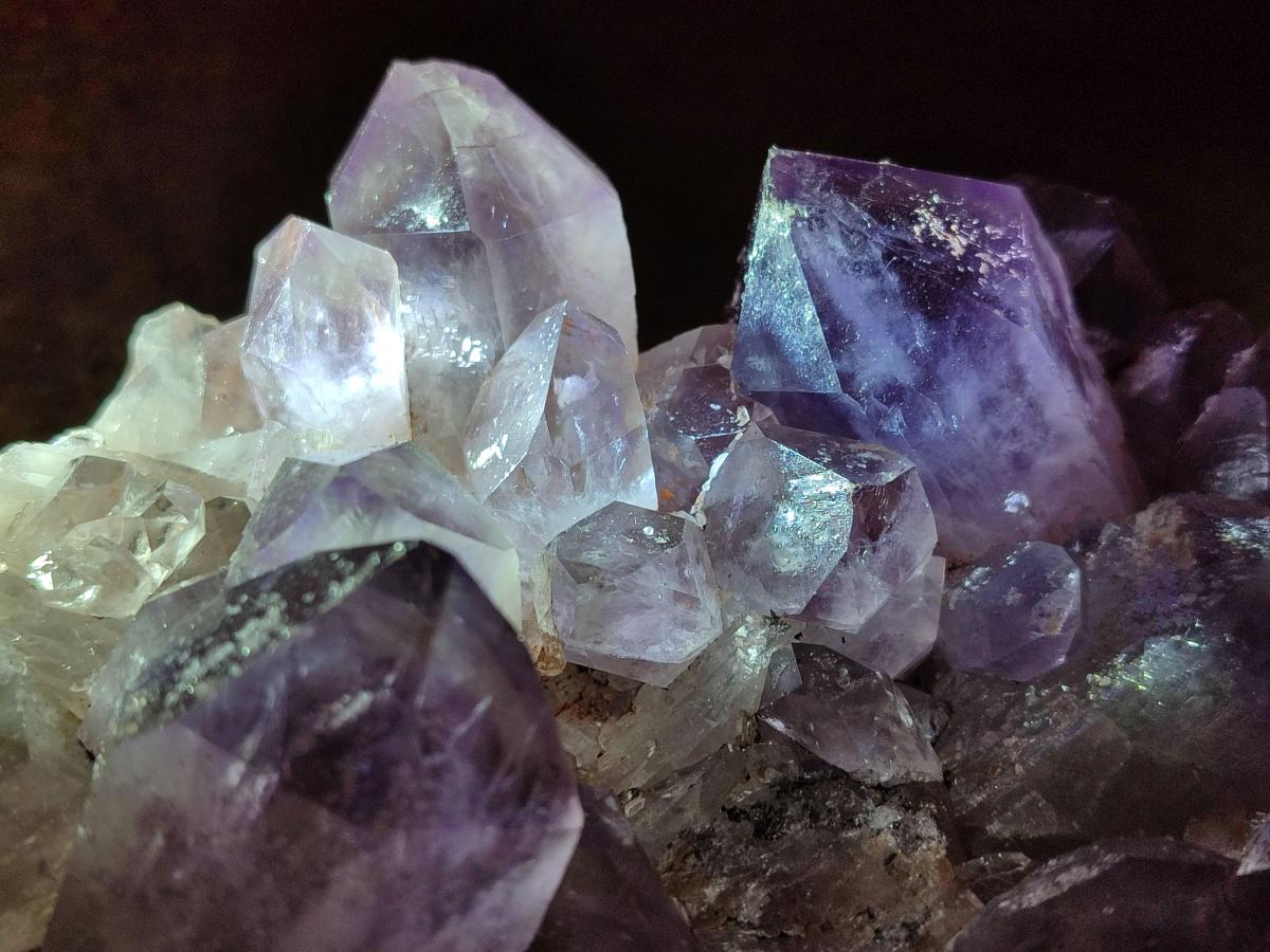 Natural Large Jacaranda Amethyst Crystal Plate x 1 From Mumbwa, Zambia - Toprock Gemstones and Minerals 