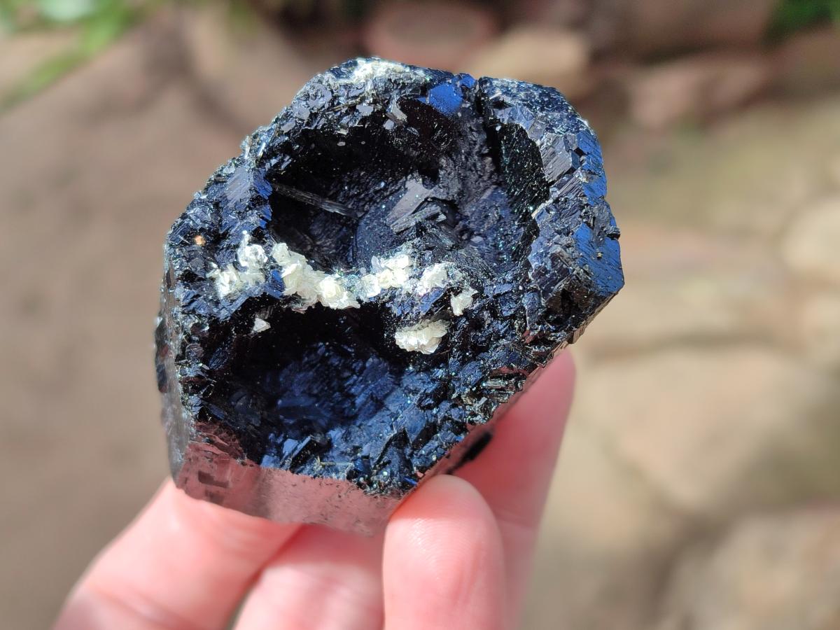 Natural Schorl Black Tourmaline with Associated Minerals x 6 From Erongo, Namibia - Toprock Gemstones and Minerals 