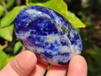 Polished Sodalite Palm Stones x 20 From Kunene River, Namibia - Toprock Gemstones and Minerals 
