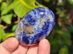 Polished Sodalite Palm Stones x 20 From Kunene River, Namibia - Toprock Gemstones and Minerals 