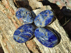 Polished Sodalite Palm Stones x 20 From Kunene River, Namibia - Toprock Gemstones and Minerals 