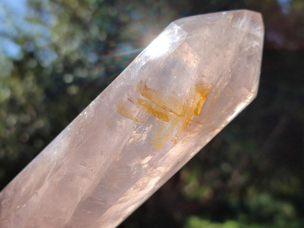 Polished Double Terminated Gemmy Rose Quartz Crystals x 6 From Madagascar - Toprock Gemstones and Minerals 