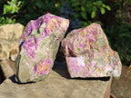 Natural Cobbed Stichtite Specimens x 3 From Barberton, South Africa - Toprock Gemstones and Minerals 