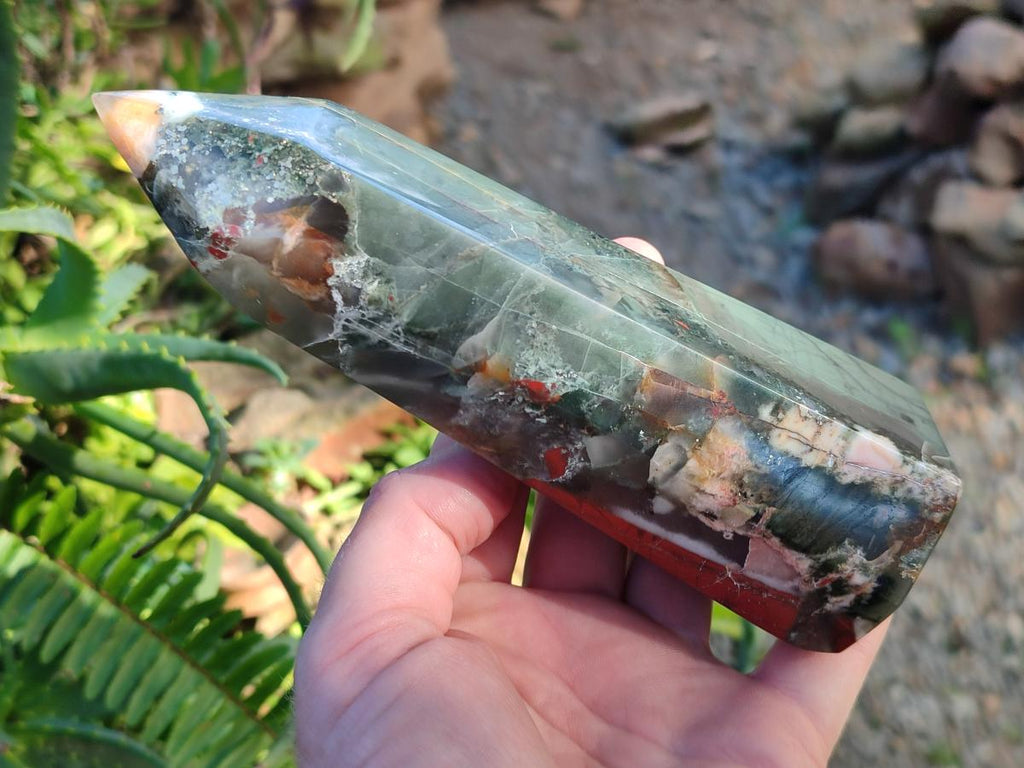 Polished Bloodstone Display Crystals x 3 From Swaziland - Toprock Gemstones and Minerals 
