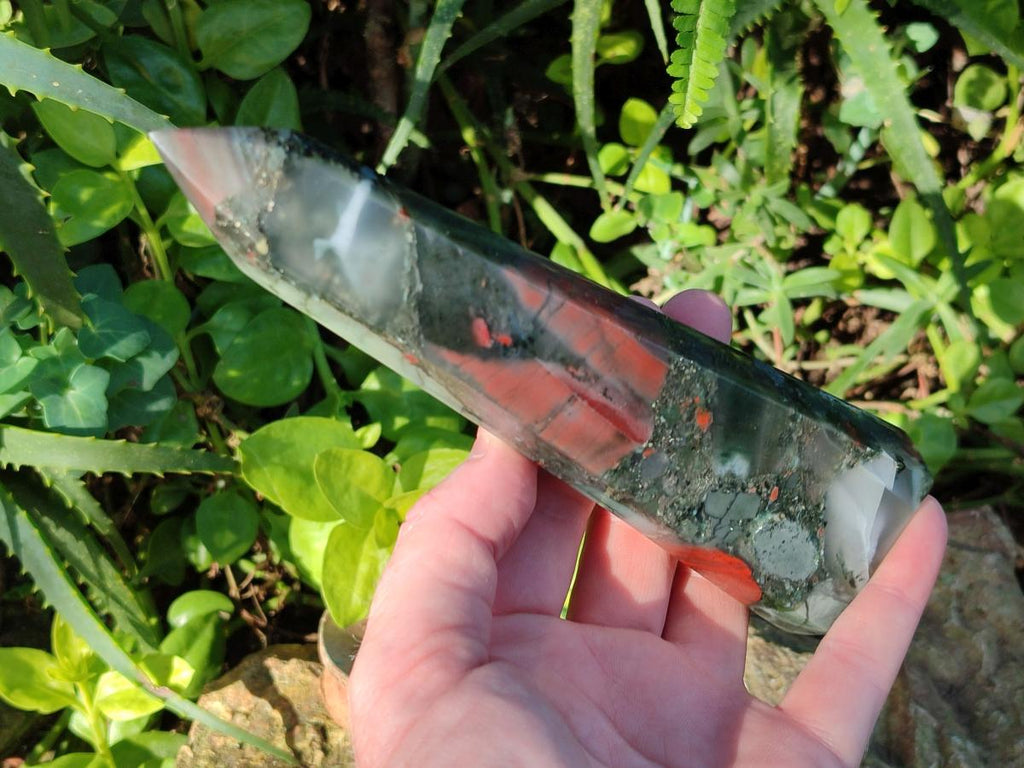 Polished Bloodstone Display Crystals x 3 From Swaziland - Toprock Gemstones and Minerals 