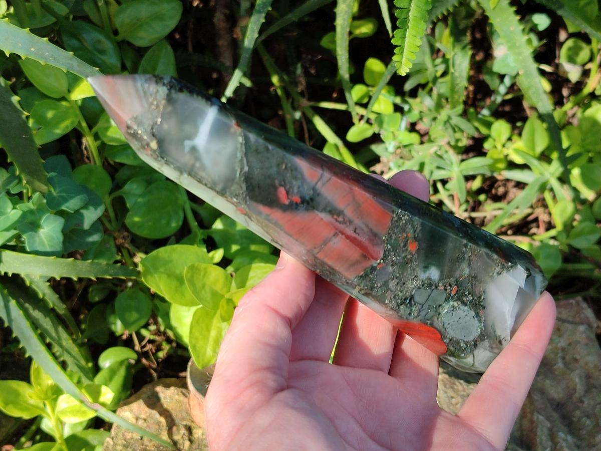 Polished Bloodstone Display Crystals x 3 From Swaziland - Toprock Gemstones and Minerals 