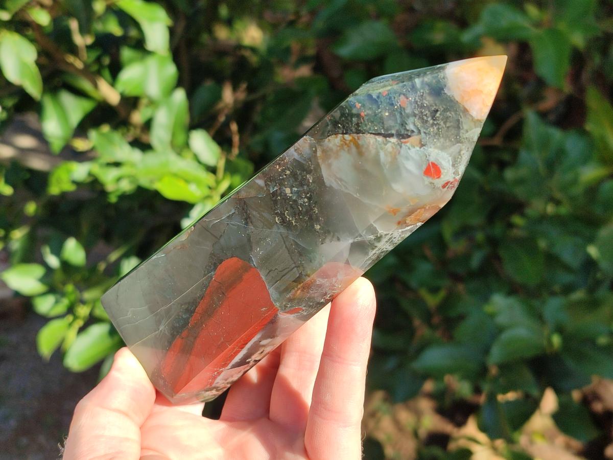 Polished Bloodstone Display Crystals x 3 From Swaziland - Toprock Gemstones and Minerals 
