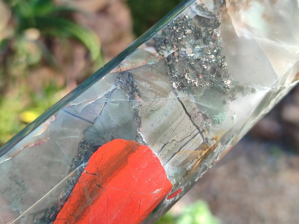 Polished Bloodstone Display Crystals x 3 From Swaziland - Toprock Gemstones and Minerals 
