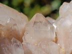 Natural Smokey Phantom Quartz Clusters x 2 From Luena, Congo - Toprock Gemstones and Minerals 