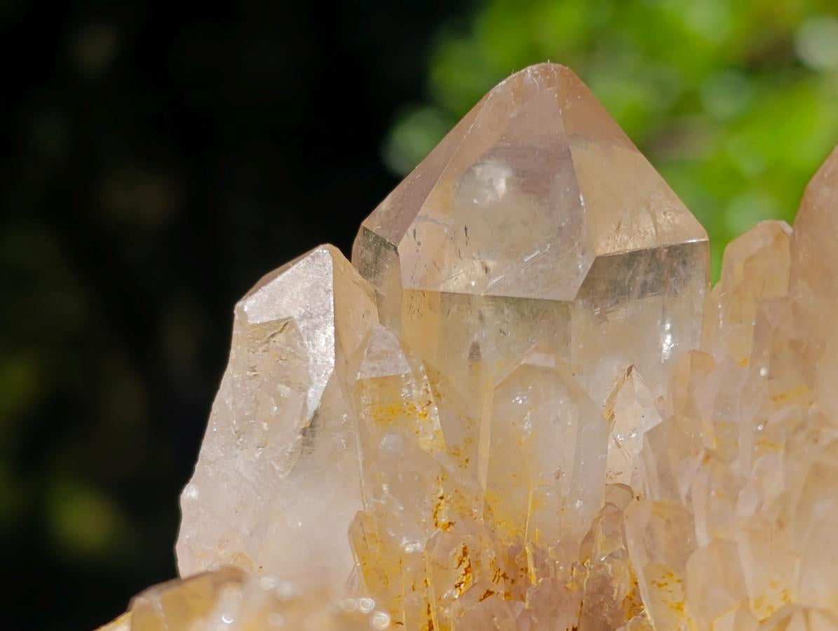 Natural Smokey Phantom Quartz Clusters x 2 From Luena, Congo - Toprock Gemstones and Minerals 