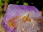 Polished Chevron Amethyst Display Crystals x 3 From Madagascar - Toprock Gemstones and Minerals 