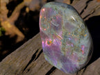 Polished Rare Purple Sunset Flash Labradorite Standing Display Pieces x 2 From Madagascar - Toprock Gemstones and Minerals 
