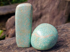 Polished Amazonite Standing Display Pieces x 12 From Zimbabwe - Toprock Gemstones and Minerals 