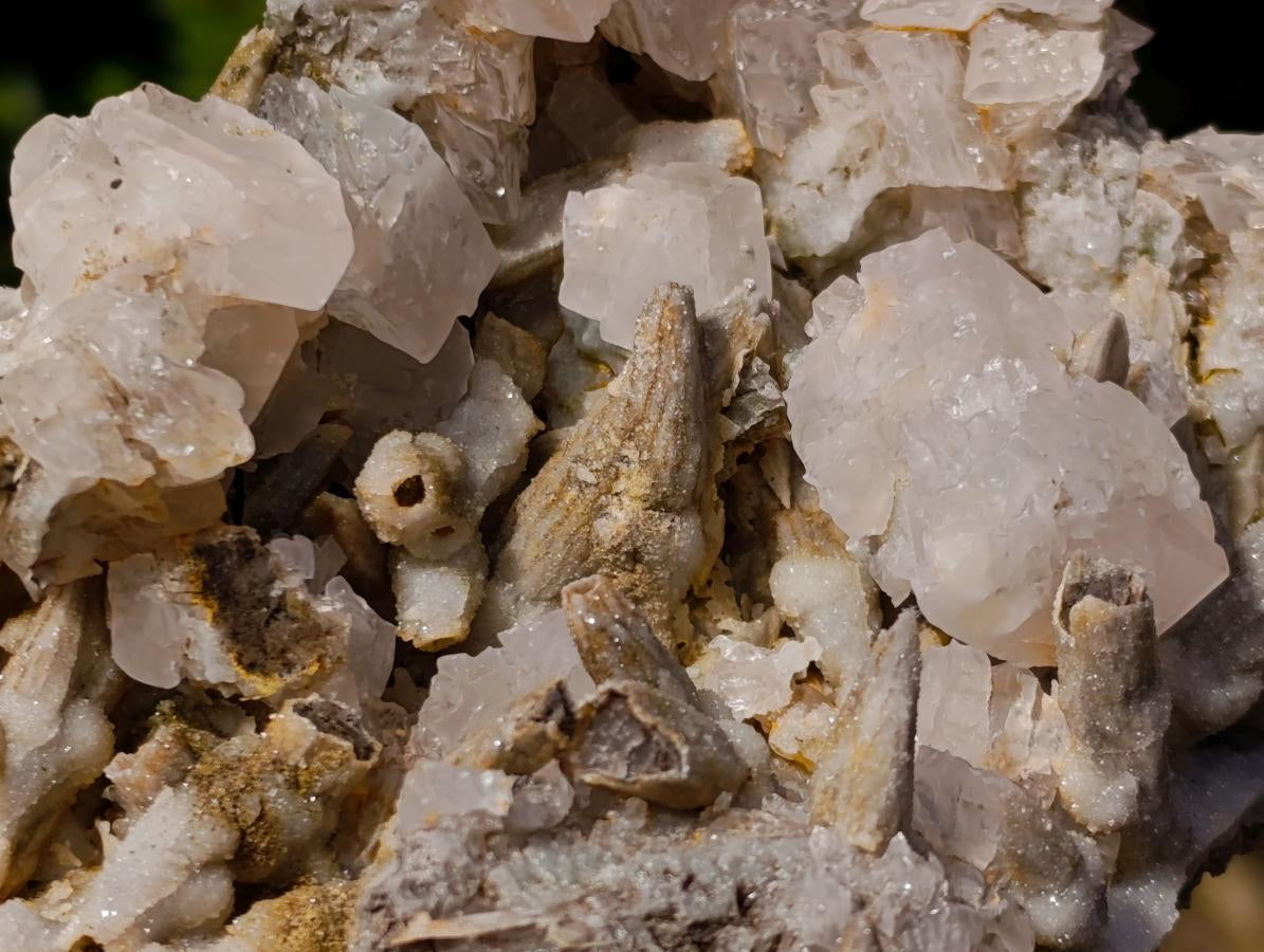 Natural Rhombohedral Calcite Specimens x 2 From Albert's Mountain, Lesotho - Toprock Gemstones and Minerals 
