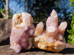 Natural Spirit Ametrine Clusters x 4 From Boekenhouthoek, South Africa - Toprock Gemstones and Minerals 
