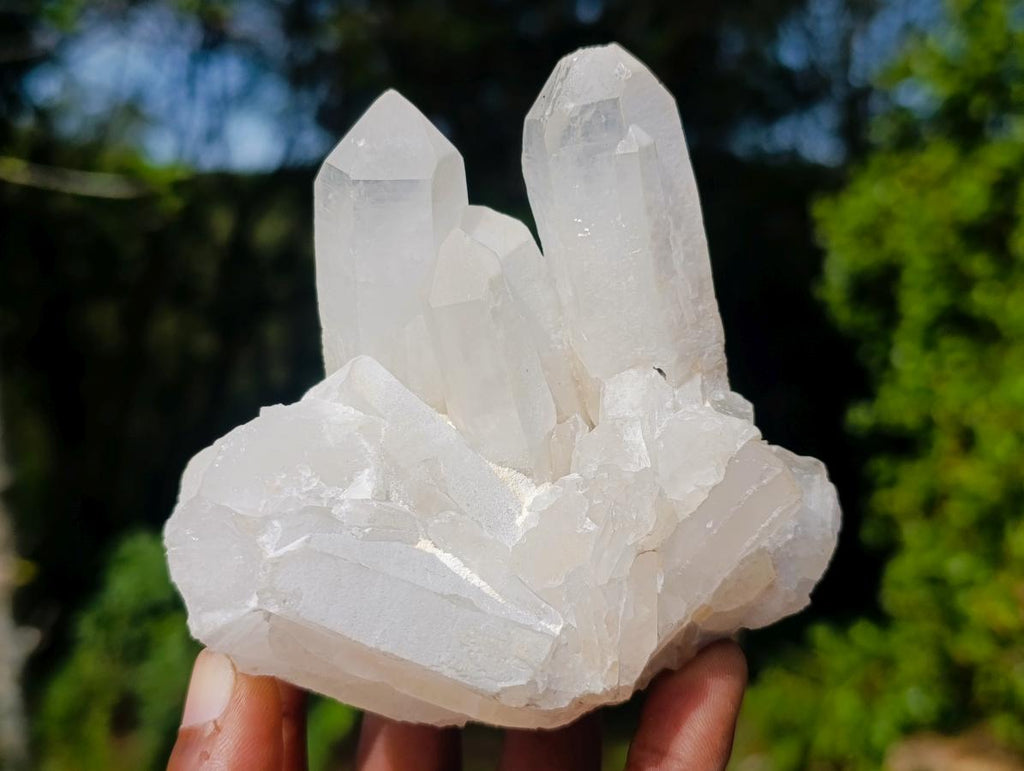 Natural Multi-Terminated Quartz Crystals x 6 From Madagascar - Toprock Gemstones and Minerals 