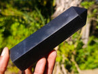 Polished Black Basalt Display Points x 6 From Madagascar - Toprock Gemstones and Minerals 