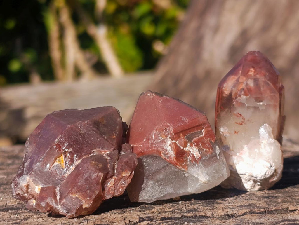 Natural Red Hematoid Quartz Crystals x 35 From Karoi, Zimbabwe - Toprock Gemstones and Minerals 