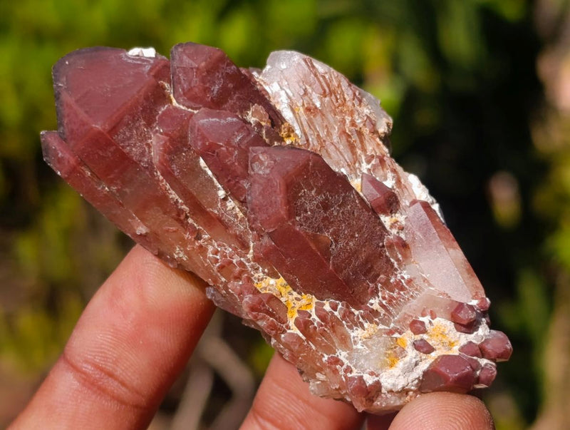 Natural Red Hematoid Quartz Crystals x 35 From Karoi, Zimbabwe - Toprock Gemstones and Minerals 