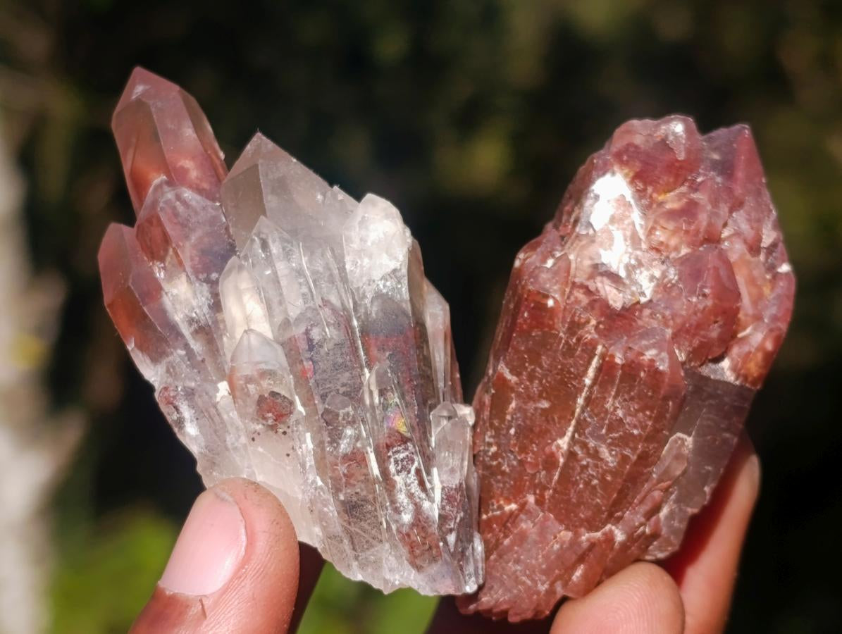Natural Red Hematoid Quartz Crystals x 35 From Karoi, Zimbabwe - Toprock Gemstones and Minerals 