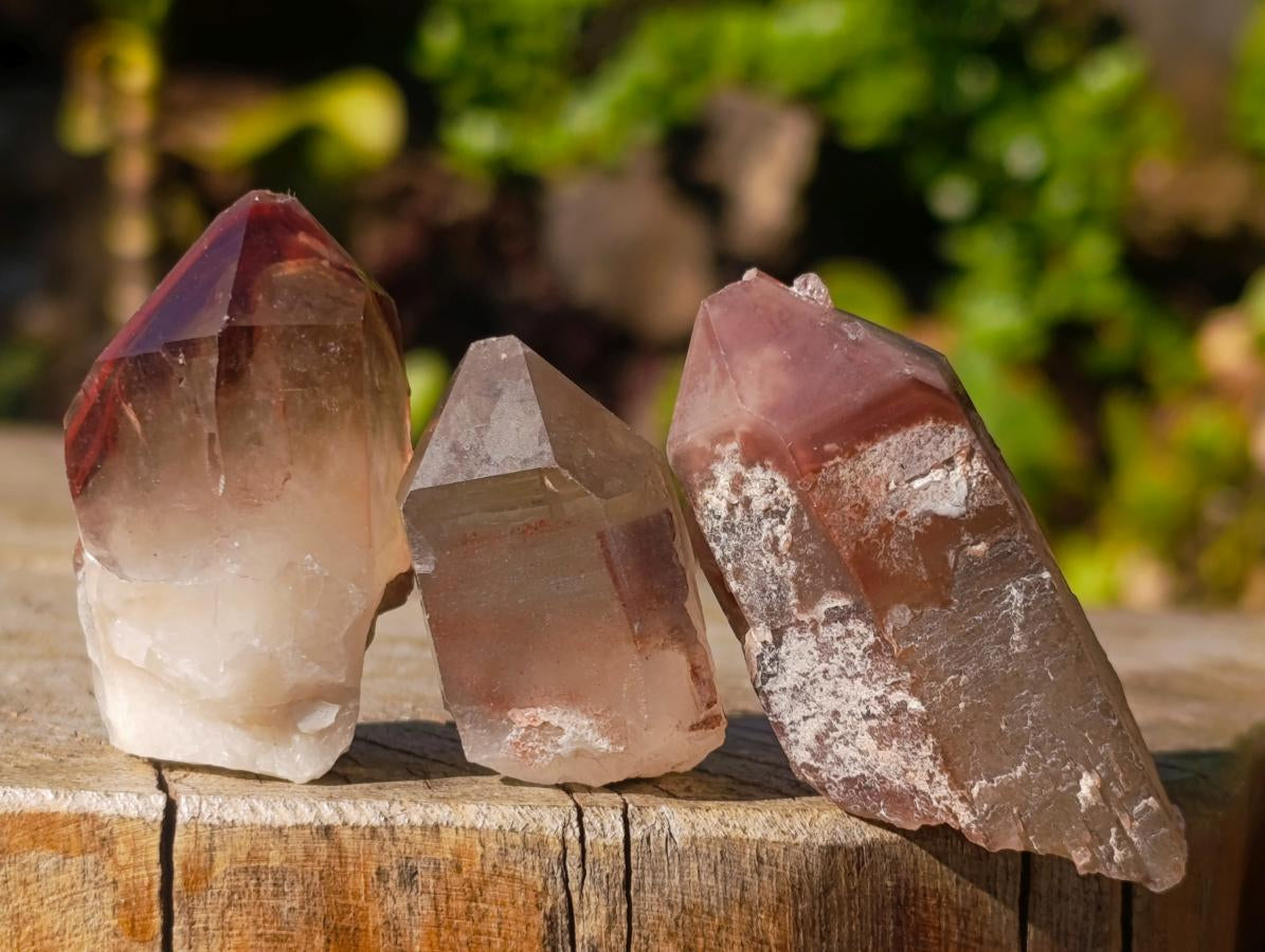 Natural Red Hematoid Quartz Crystals x 35 From Karoi, Zimbabwe - Toprock Gemstones and Minerals 