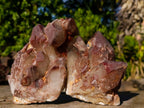 Natural Red Hematoid Quartz Clusters x 4 From Karoi, Zimbabwe - Toprock Gemstones and Minerals 