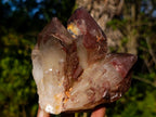 Natural Red Hematoid Quartz Clusters x 4 From Karoi, Zimbabwe - Toprock Gemstones and Minerals 