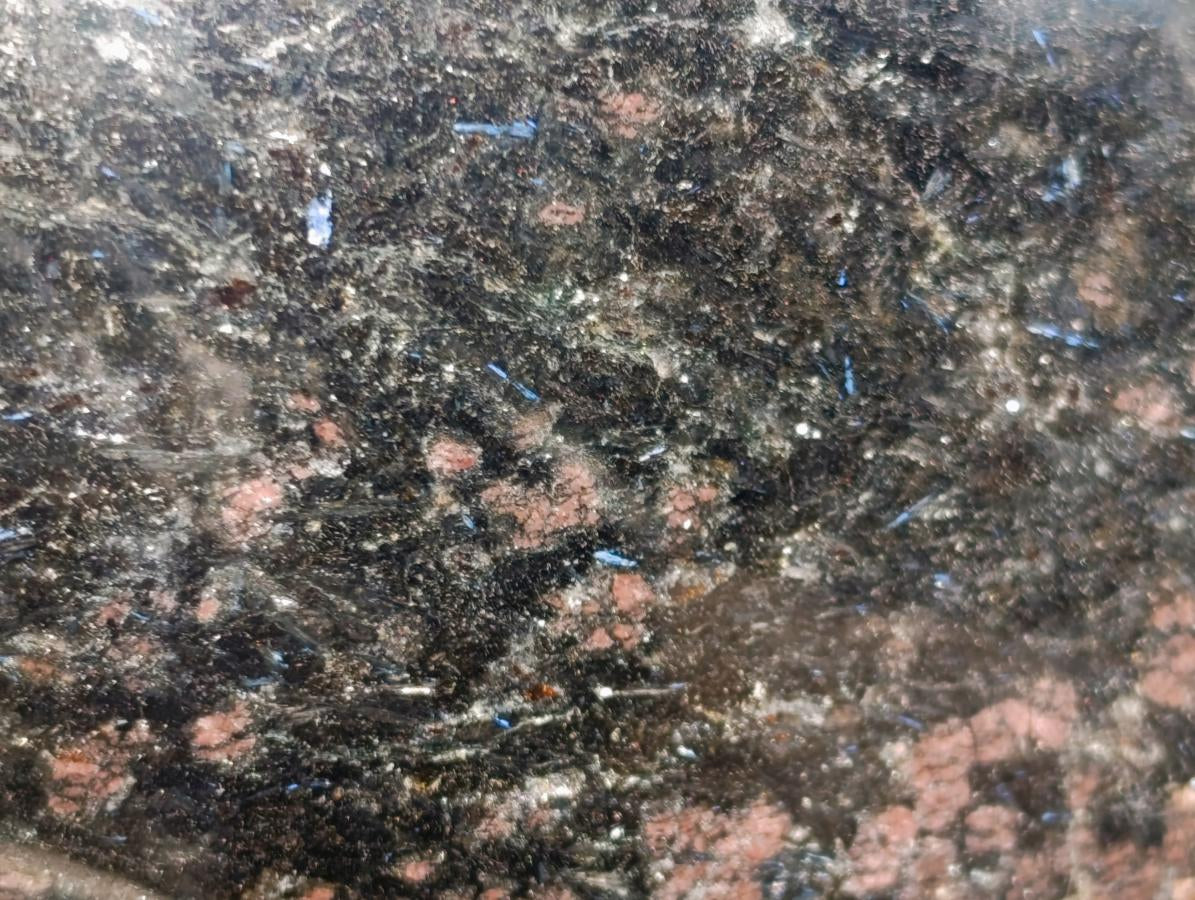 Polished Large "Water Sapphire" Standing Display Piece with Sillimanite x 1 From Ambatofinandrahana, Madagascar - Toprock Gemstones and Minerals 
