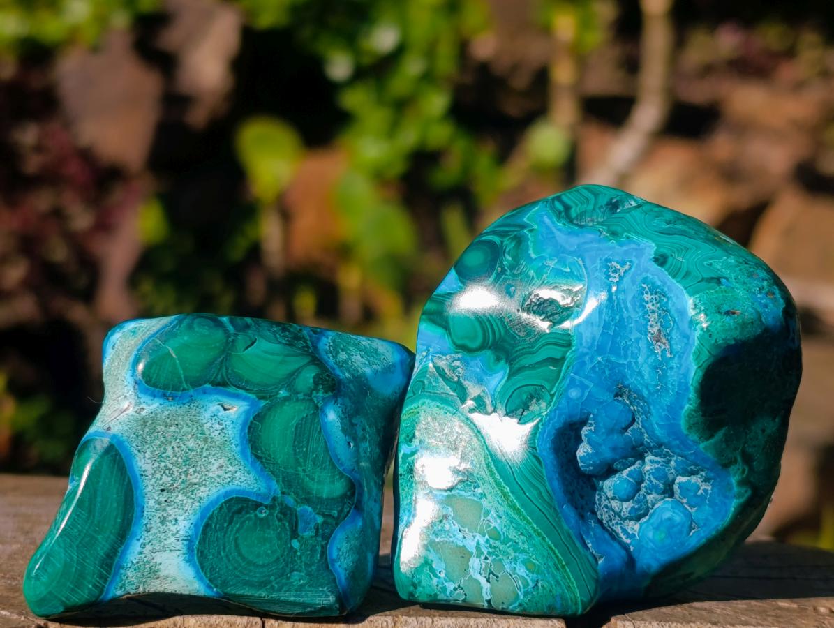 Polished Malacolla Free Forms x 12 From Kulukuluku, Congo - Toprock Gemstones and Minerals 