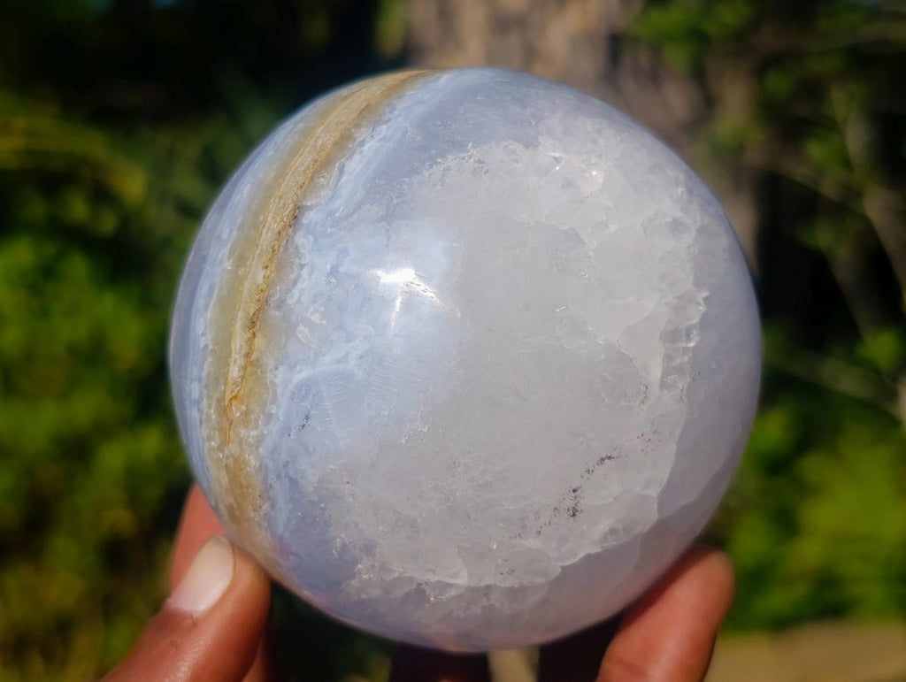 Polished Blue Lace Agate Spheres x 2 From Nsanje, Malawi - Toprock Gemstones and Minerals 