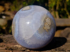 Polished Blue Lace Agate Spheres x 2 From Nsanje, Malawi - Toprock Gemstones and Minerals 