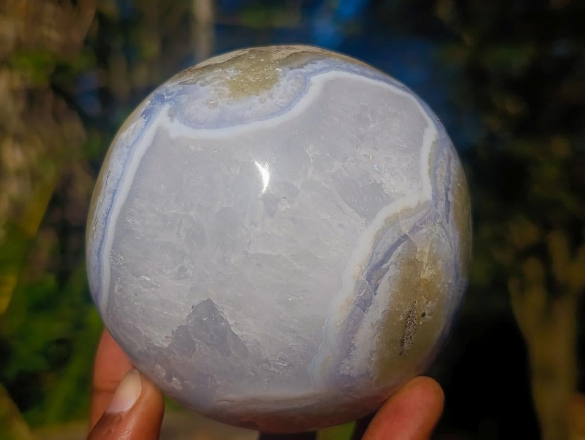 Polished Blue Lace Agate Spheres x 2 From Nsanje, Malawi - Toprock Gemstones and Minerals 