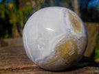 Polished Blue Lace Agate Spheres x 2 From Nsanje, Malawi - Toprock Gemstones and Minerals 