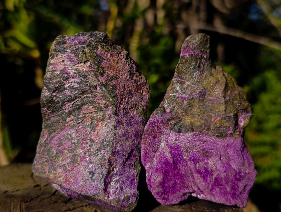 Natural Cobbed Stichtite Specimens x 12 From Barberton, South Africa - Toprock Gemstones and Minerals 