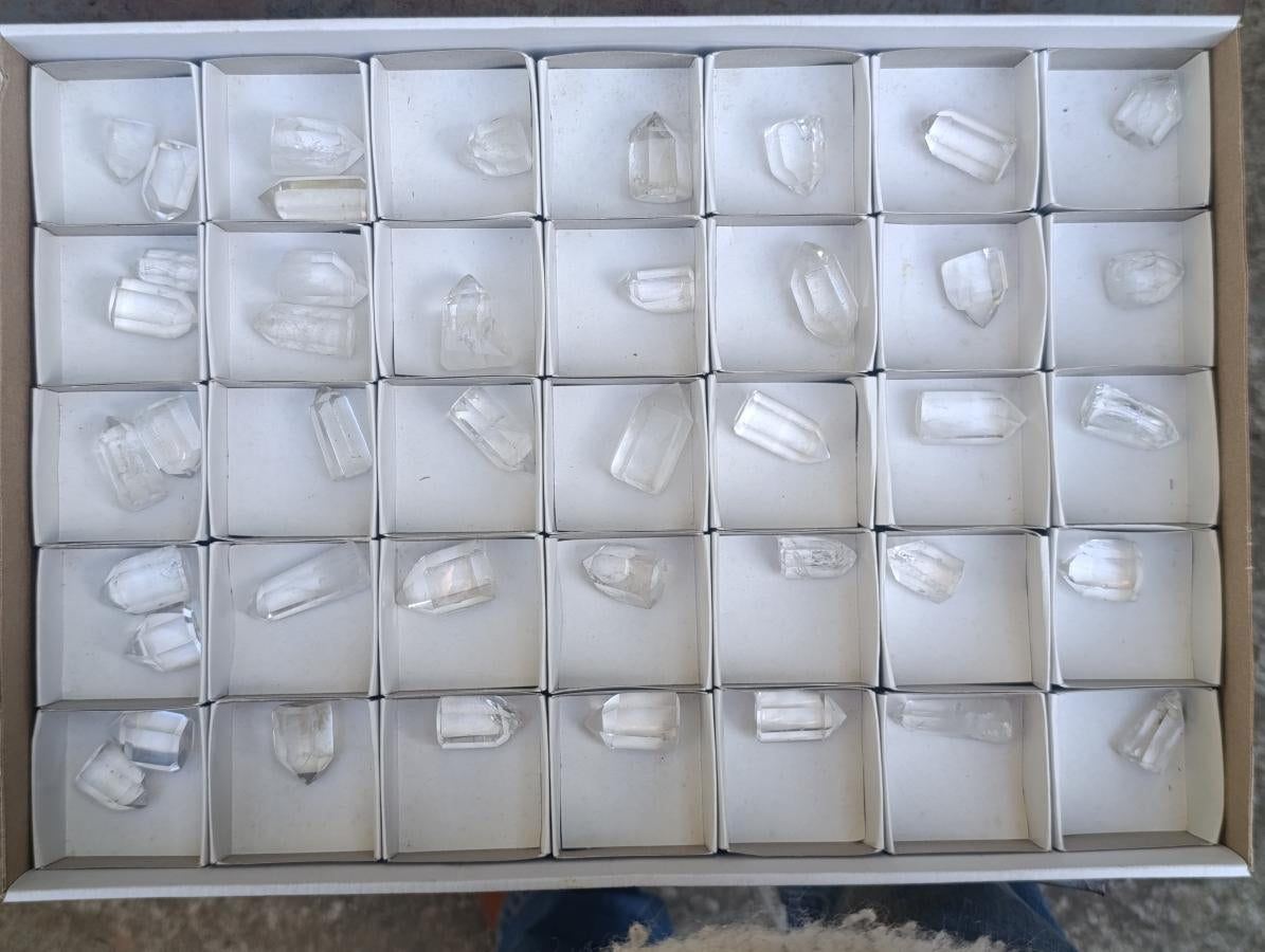Polished Clear Quartz Jewellery Points x 42 From Madagascar - Toprock Gemstones and Minerals 