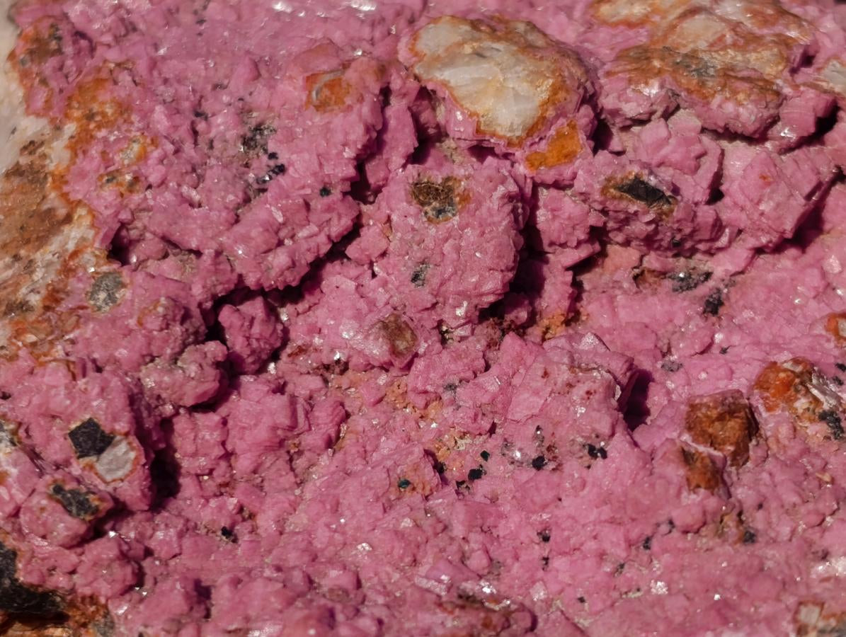 Natural Rhomboherdral Cobaltoan Calcite in Dolomite Specimens x 4 From Kakanda, Congo - Toprock Gemstones and Minerals 